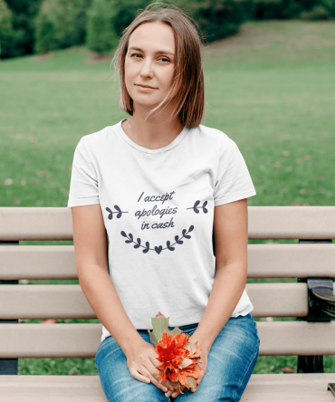 I Accept Apologies In Cash Unisex Tee Tees n' Merch